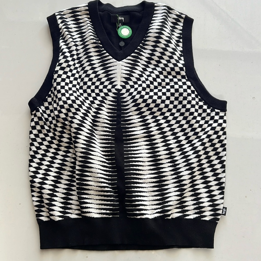 NEW Stussy patterned vest size medium